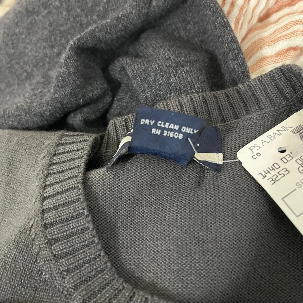 Joseph A Bank Sportswear 100% Merino Wool Sweater Mens XL Preppy Capsule Classic